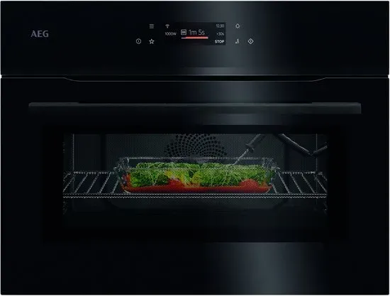 AEG NKK8N621B compacte combi-oven met magnetron
