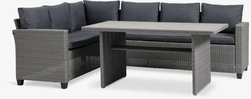 JYSK AGERMOSE loungeset voor 6 personen, grijs