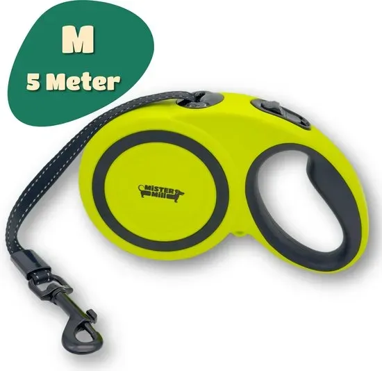 Mister Mill Rollijn hondenriem 5 meter maat M