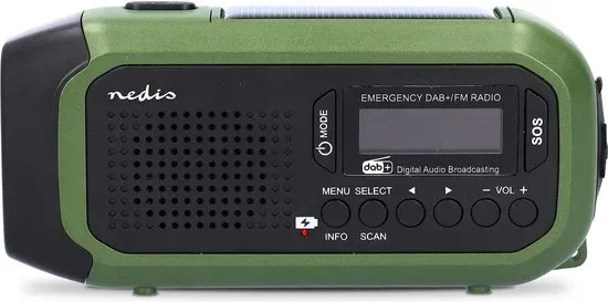 Nedis Noodradio DAB+/FM RDDBCR2000GN