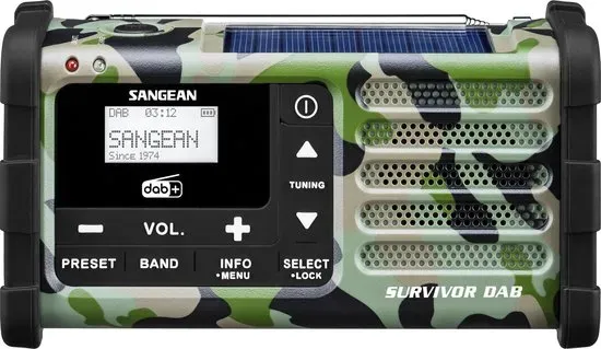 Sangean MMR-88 DAB+/FM Noodradio (camouflage)